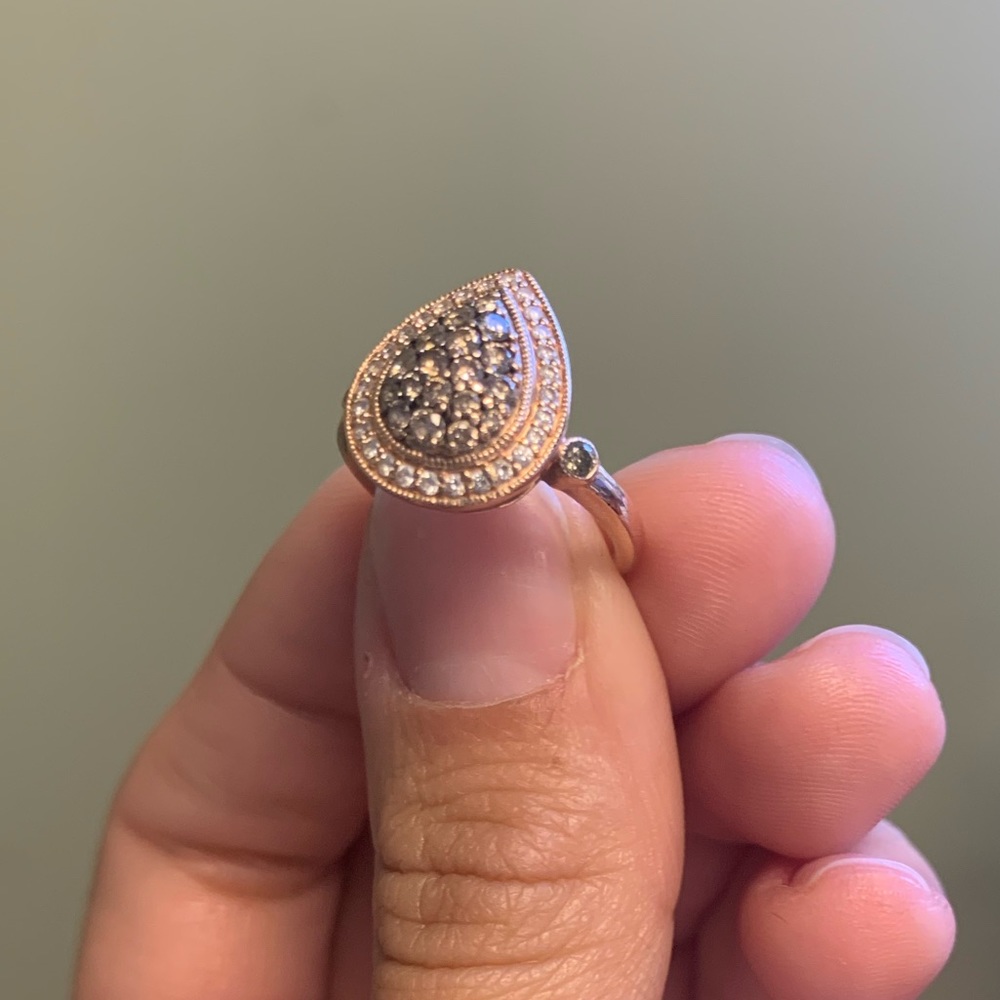 Engagement Ring - Chocolate diamonds